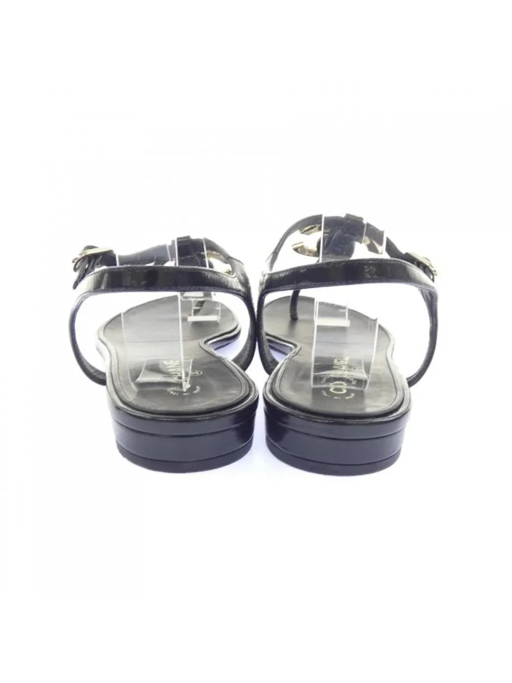 Chanel Thongs Sandals Black